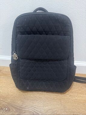 Vera Bradley Black Quilted Mini Backpack